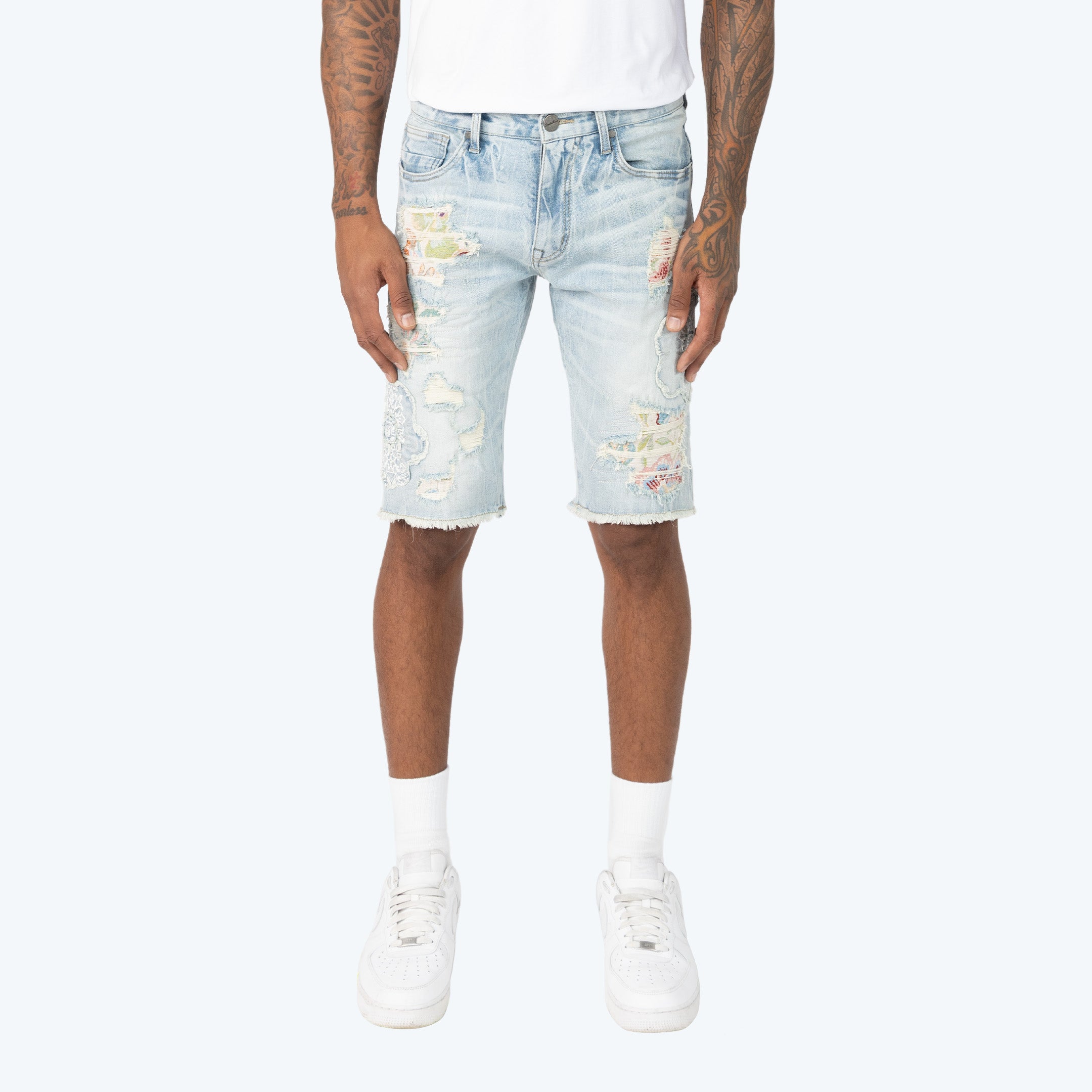 12" Tapestry Jean Shorts