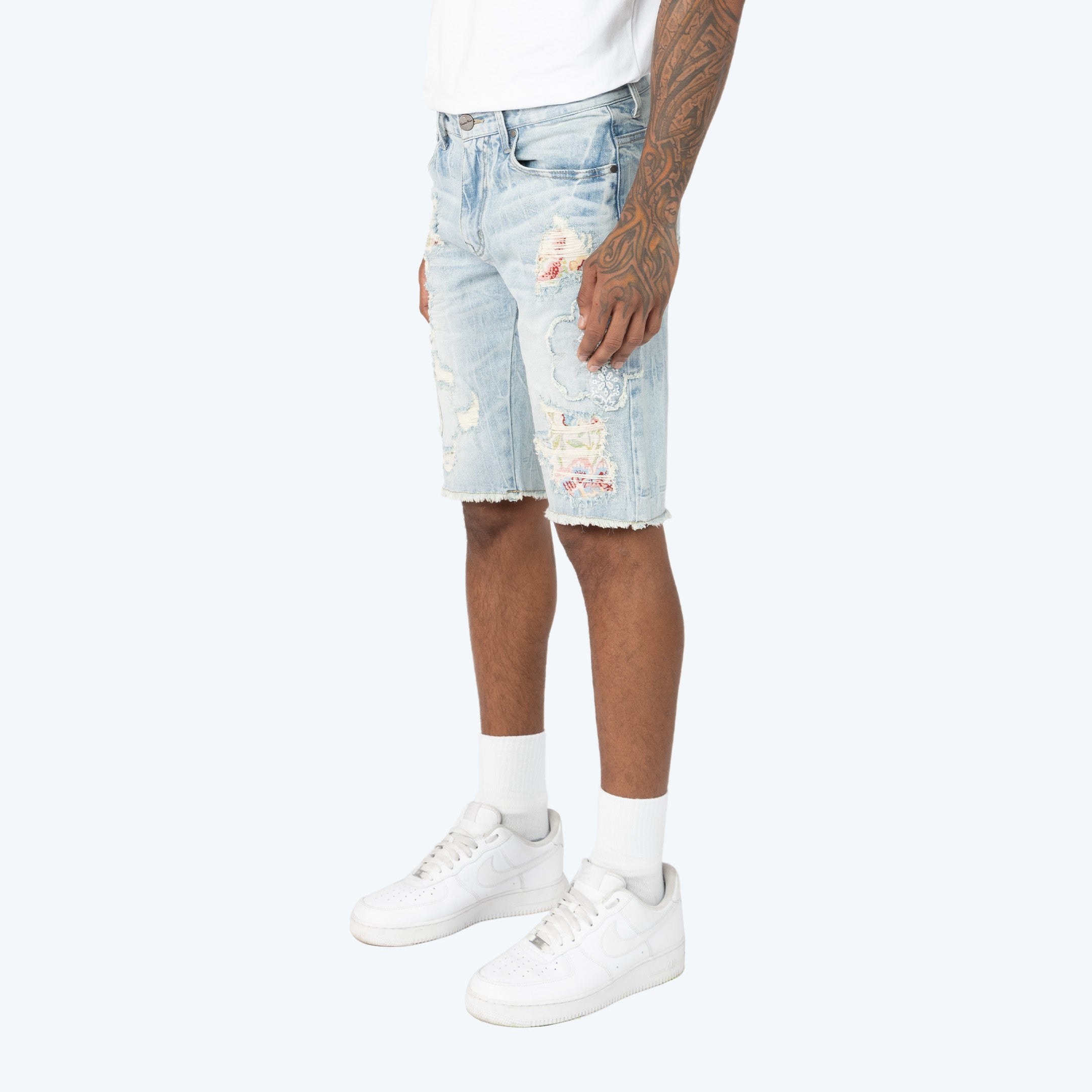 12" Tapestry Jean Shorts