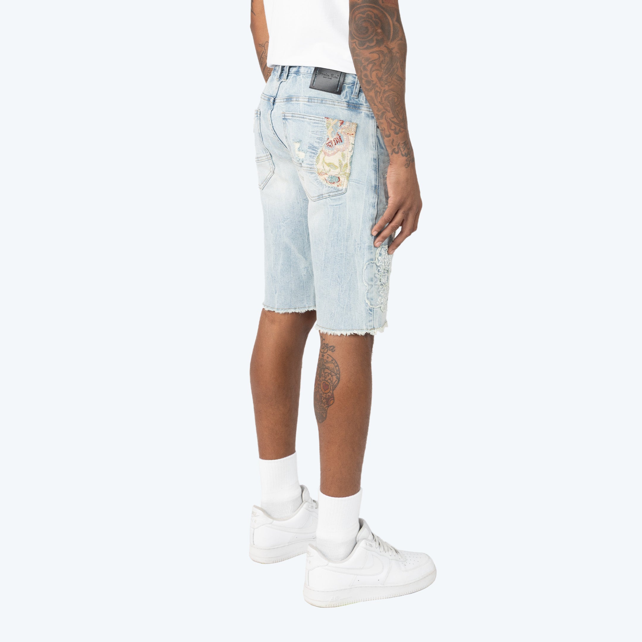 12" Tapestry Jean Shorts