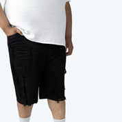 Big and Tall - Distressed Rip & Repaired Jean Shorts