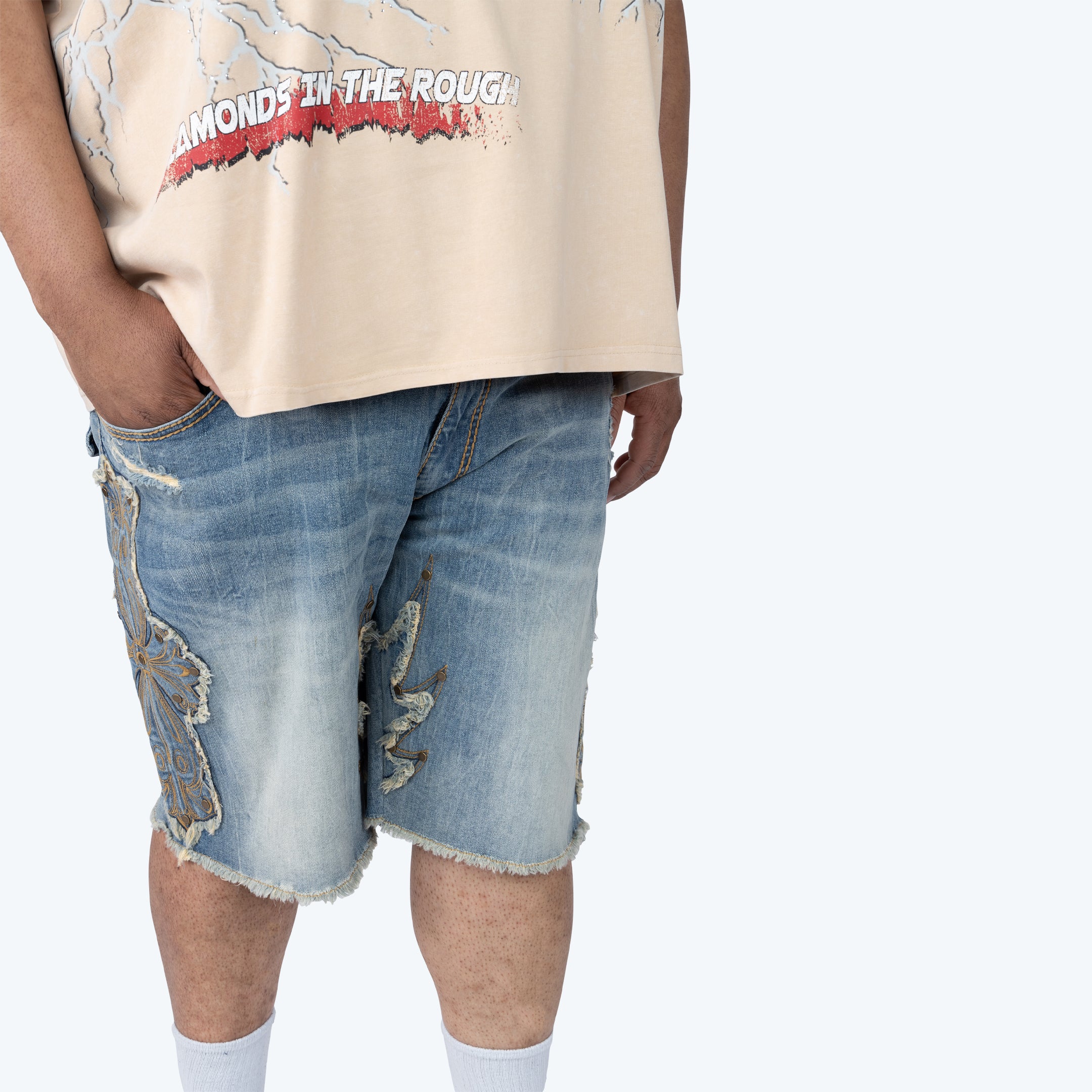 Big and Tall - Western Jean Shorts