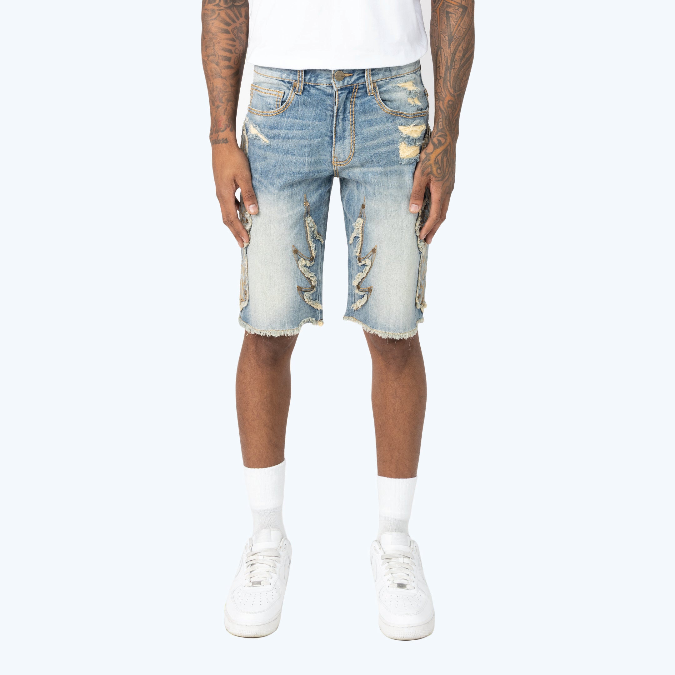 12" Western Jean Shorts
