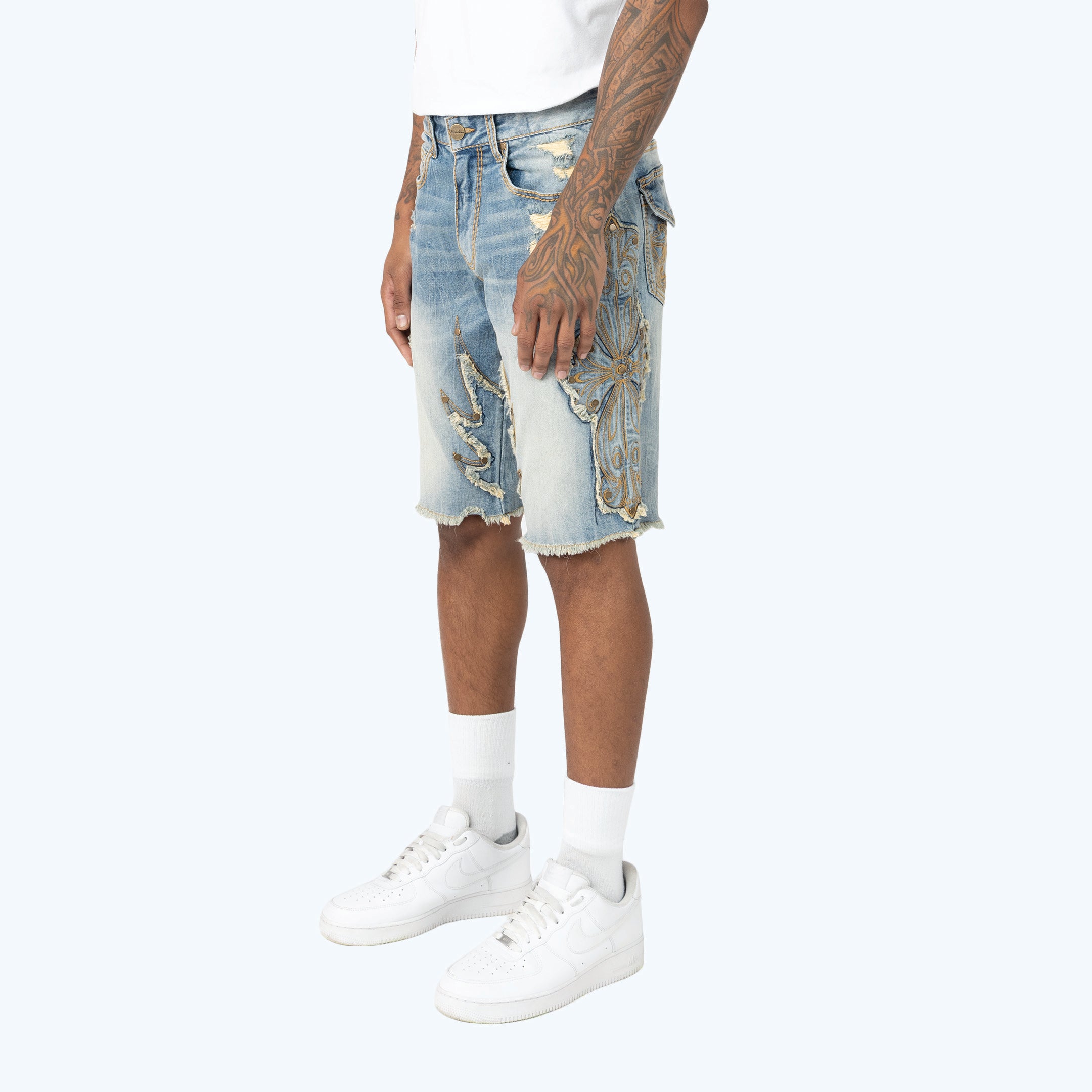 12" Western Jean Shorts