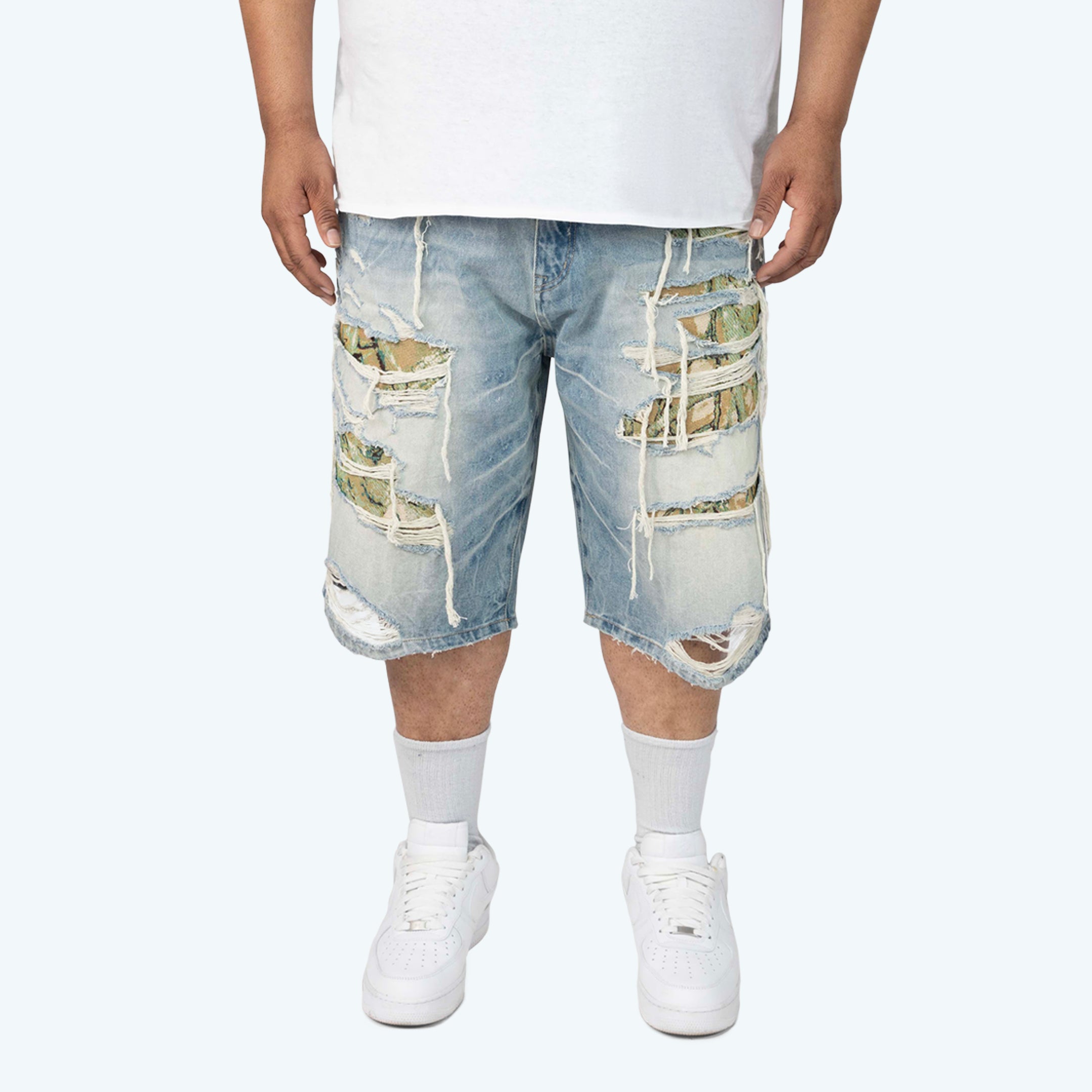 Big and Tall - Skater Tapestry Jean Shorts
