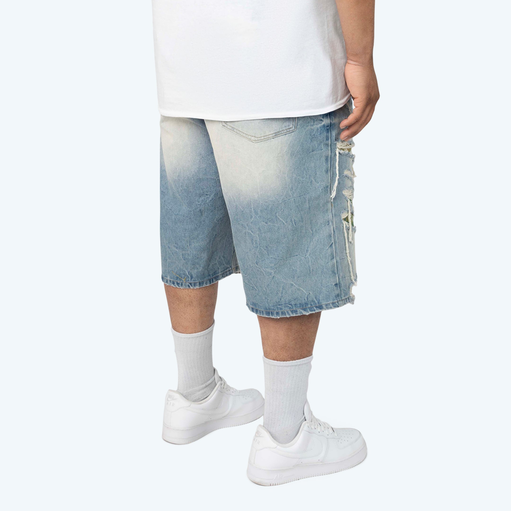 Big and Tall - Skater Tapestry Jean Shorts