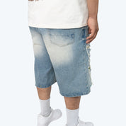 Big and Tall - Skater Tapestry Jean Shorts