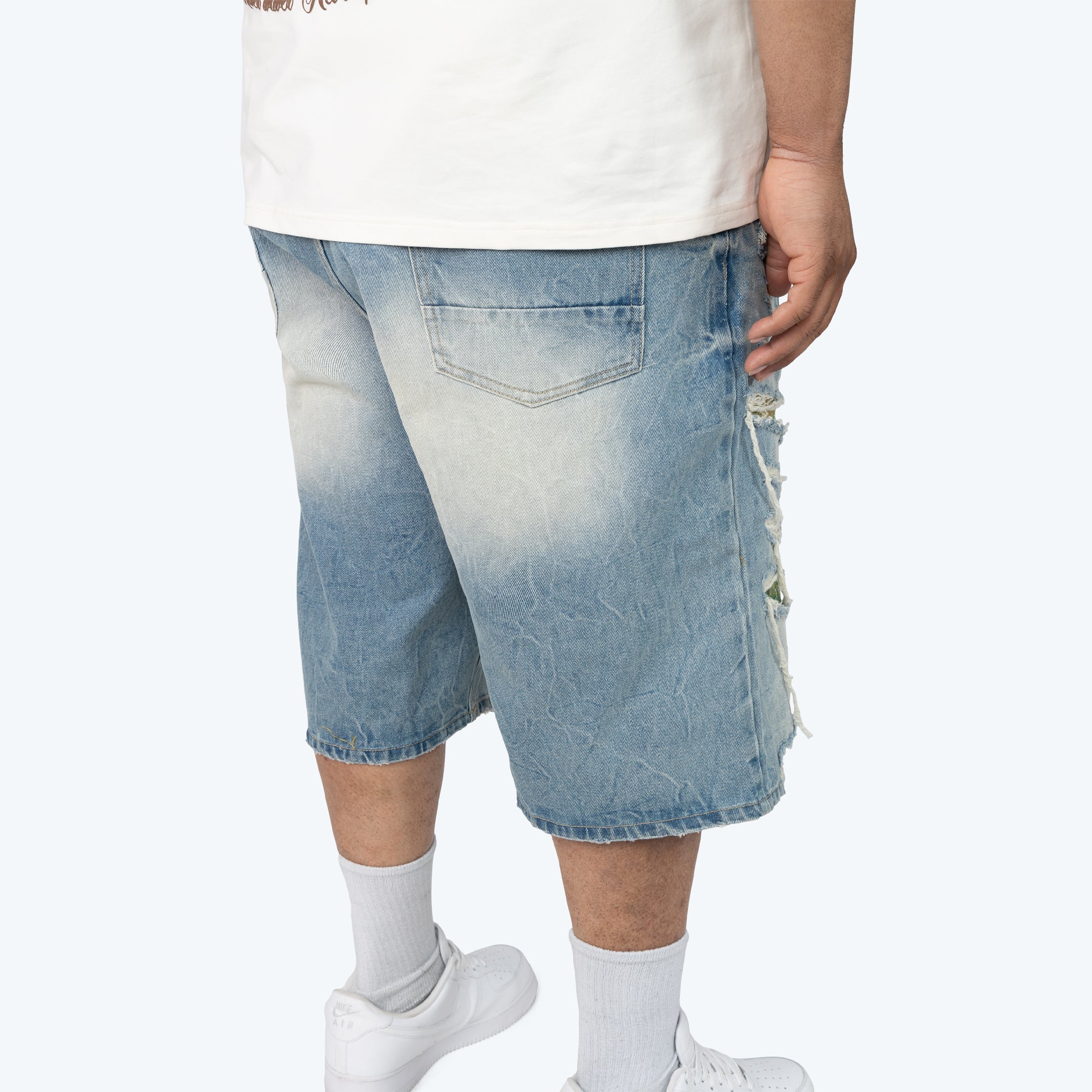 Big and Tall - Skater Tapestry Jean Shorts