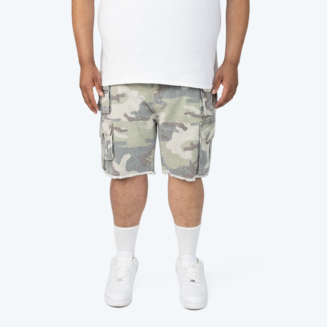 Big and Tall - Utility Twill Shorts - Earthstone Camo