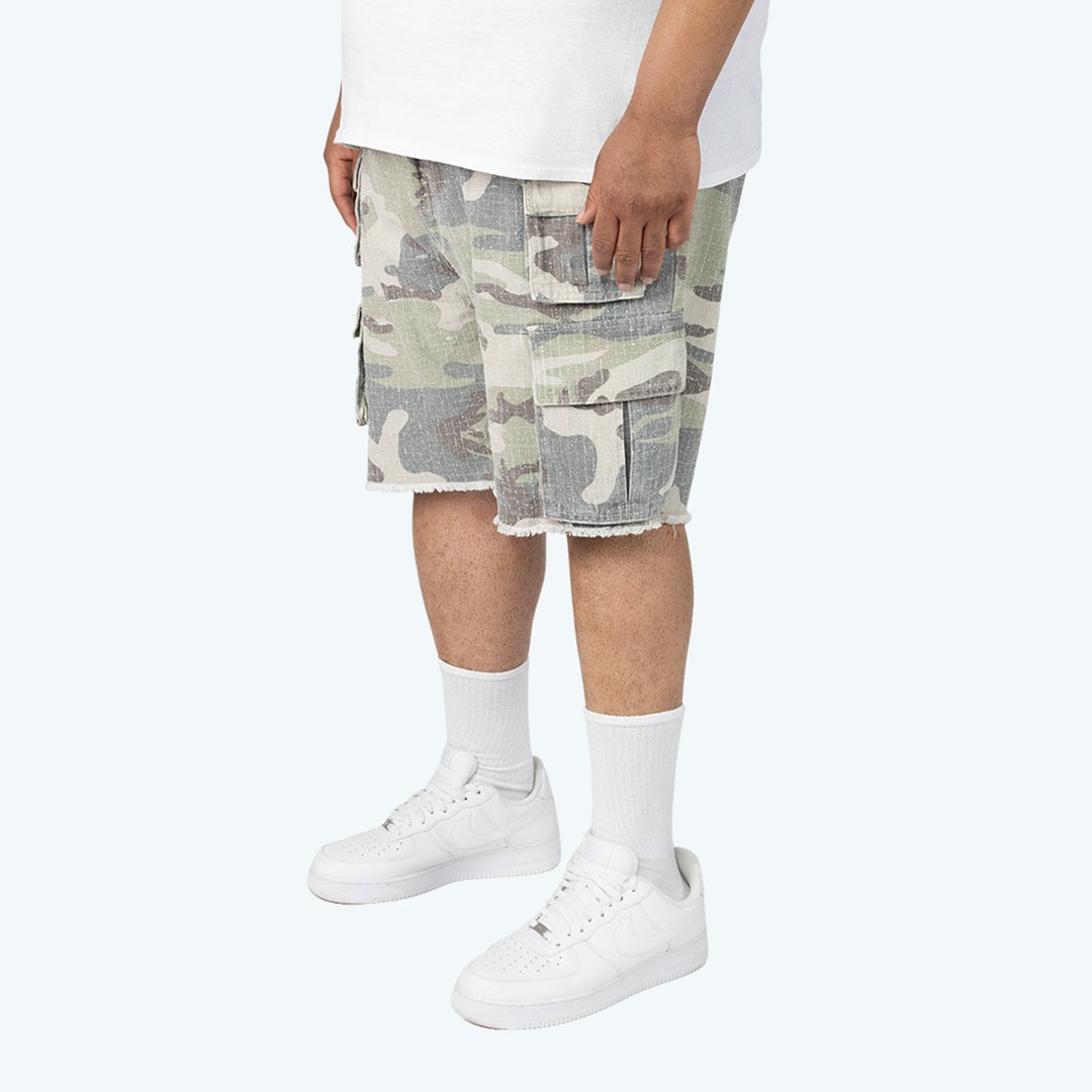 Big and Tall - Utility Twill Shorts - Earthstone Camo
