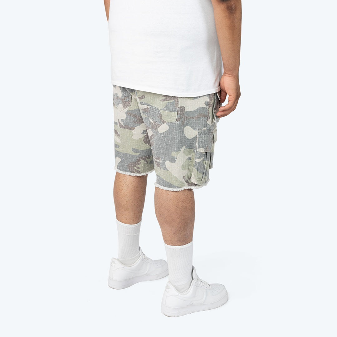 Big and Tall - Utility Twill Shorts - Earthstone Camo
