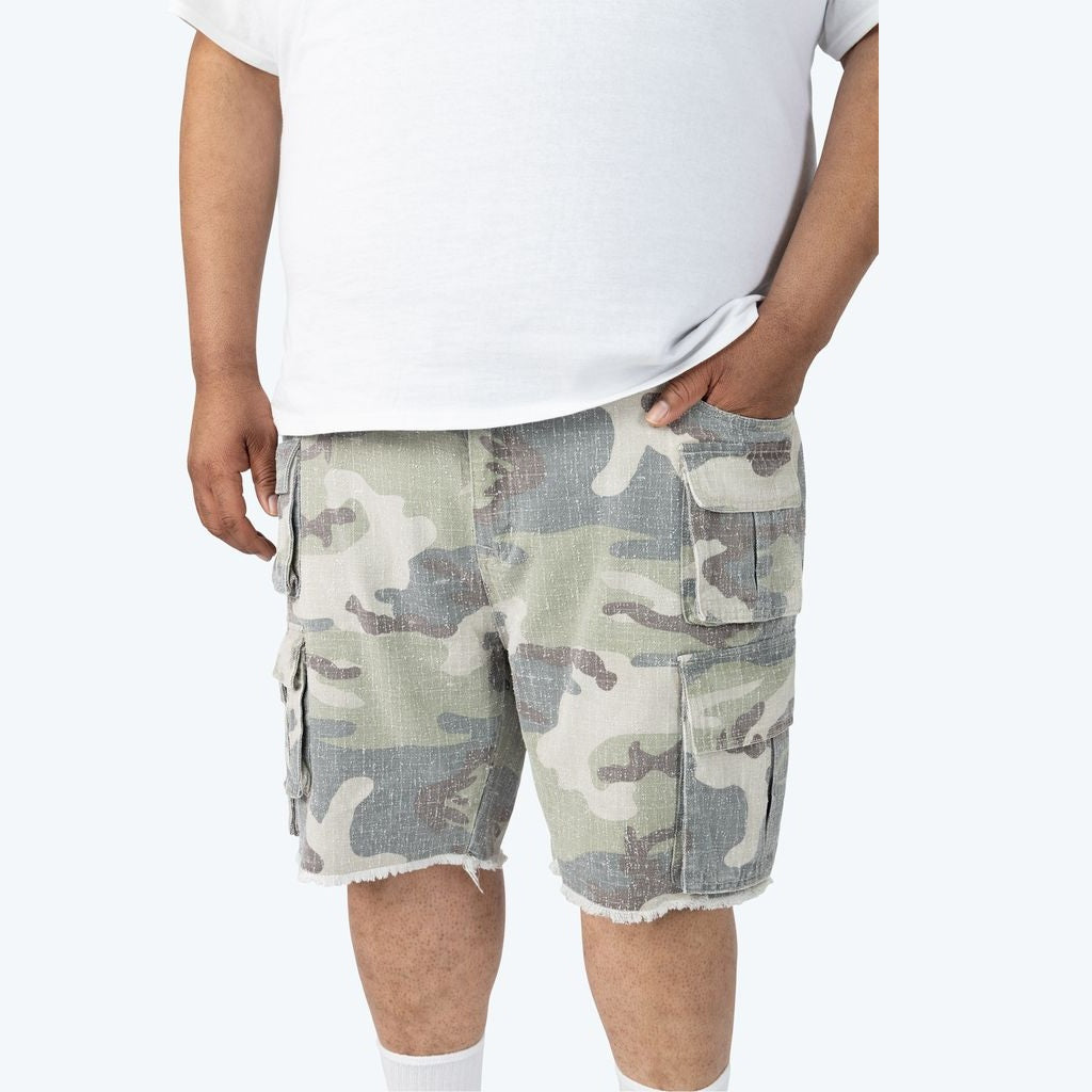 Big and Tall - Utility Twill Shorts - Earthstone Camo