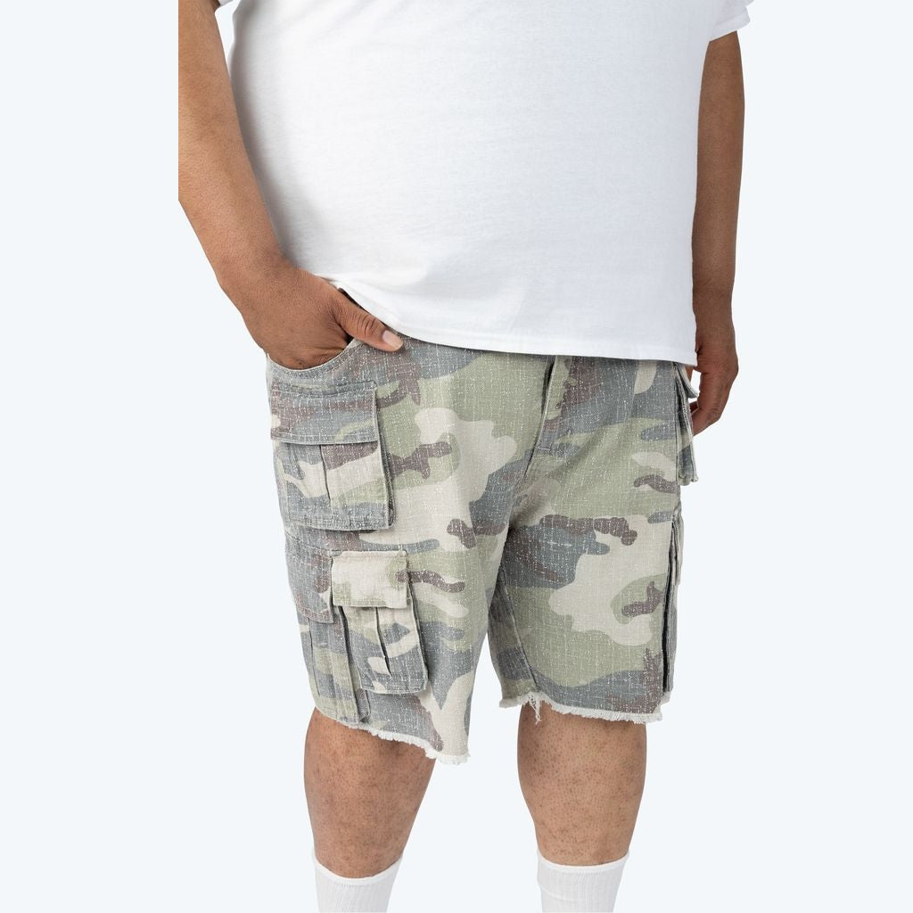 Big and Tall - Utility Twill Shorts - Earthstone Camo
