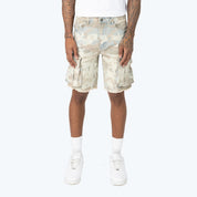 10" Camo Flocked Jean Shorts - Sahara Camo
