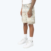 10" Camo Flocked Jean Shorts - Sahara Camo