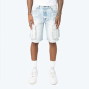 10" Comfort Utility Cargo Jean Shorts