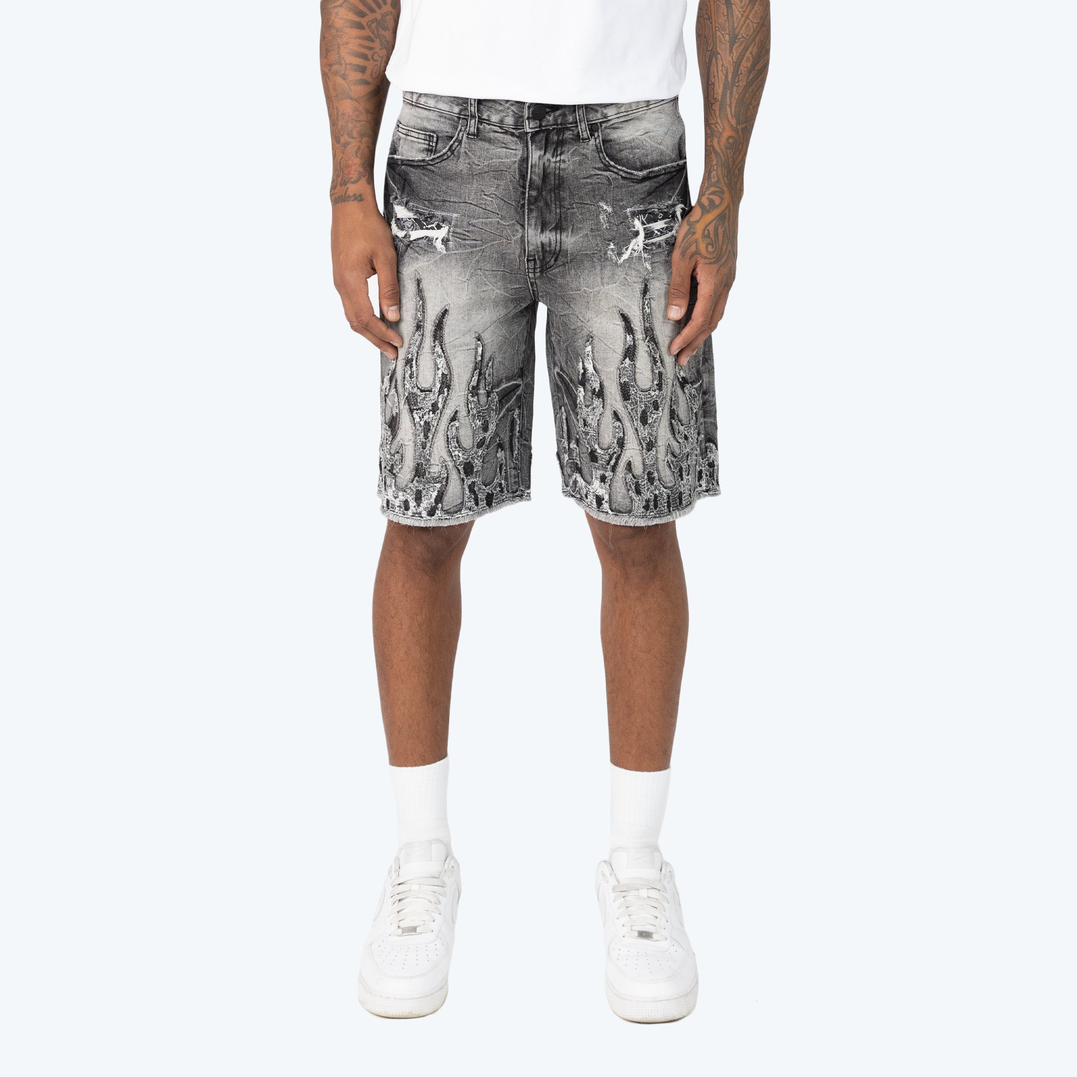 10" Comfort Dystopia Jean Shorts