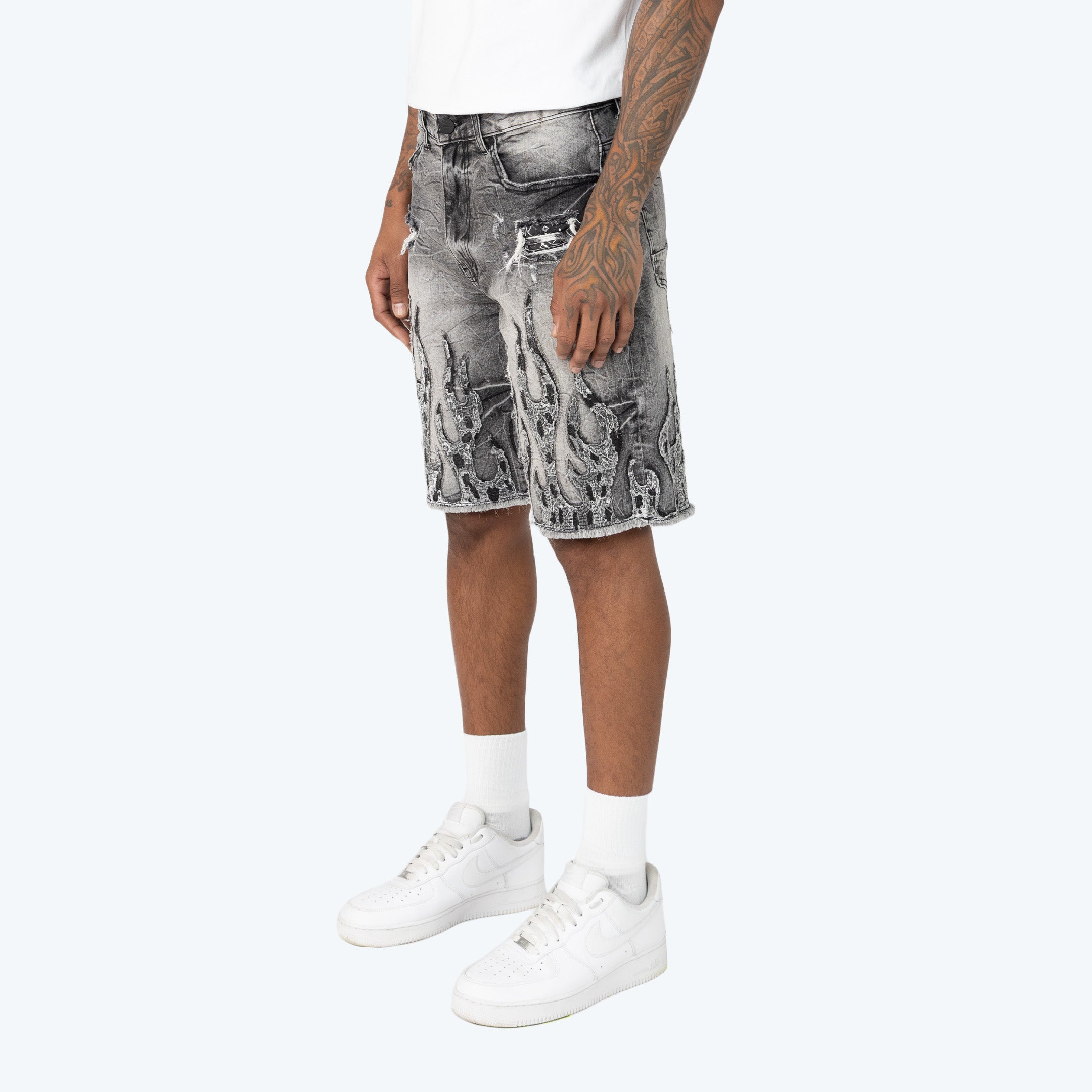 10" Comfort Dystopia Jean Shorts
