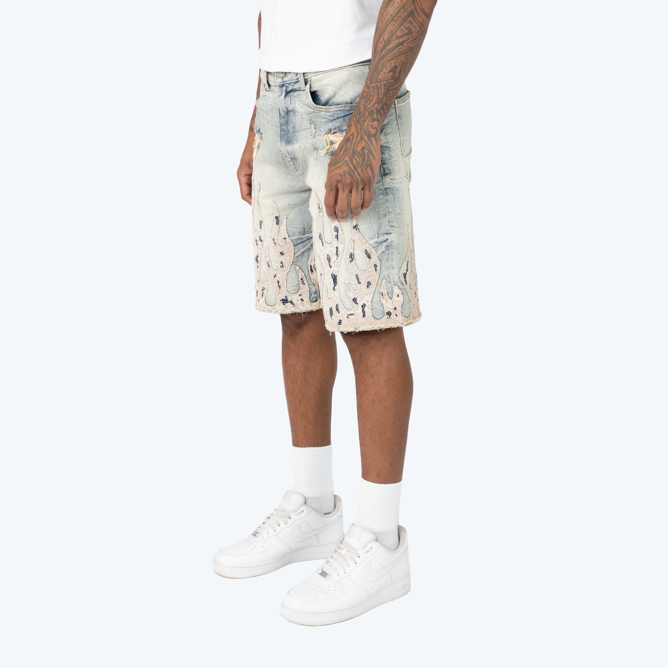 10" Comfort Dystopia Jean Shorts