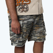 Big and Tall - Wilds Utility Twill Shorts - Tiger Camo