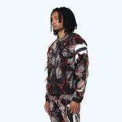 Oversized Victory Color Weft Denim Jacket - Nickel Black