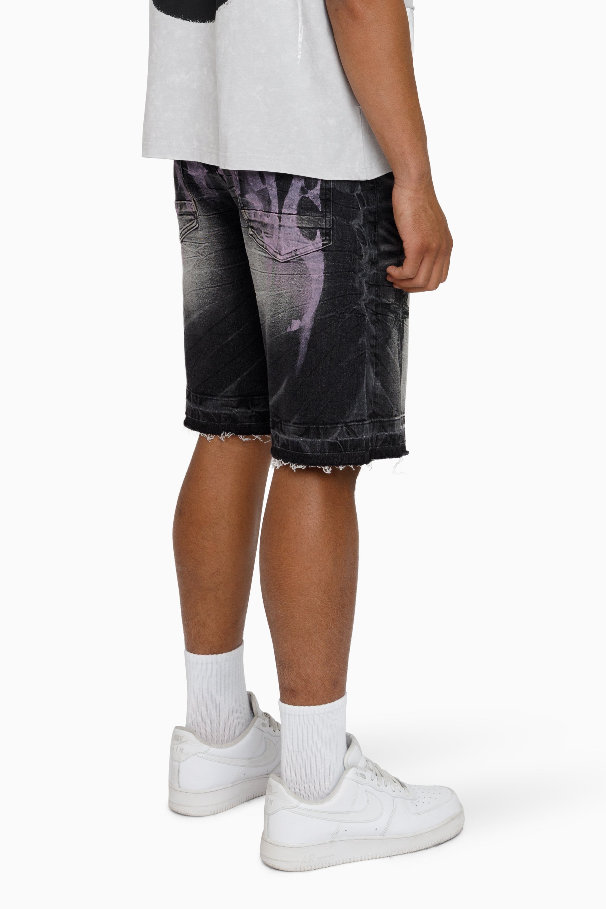 Faith Over Fear Shorts - Shale Black
