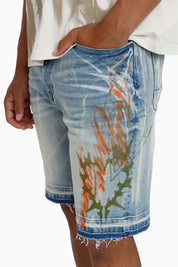 Faith Over Fear Shorts - Voss Blue