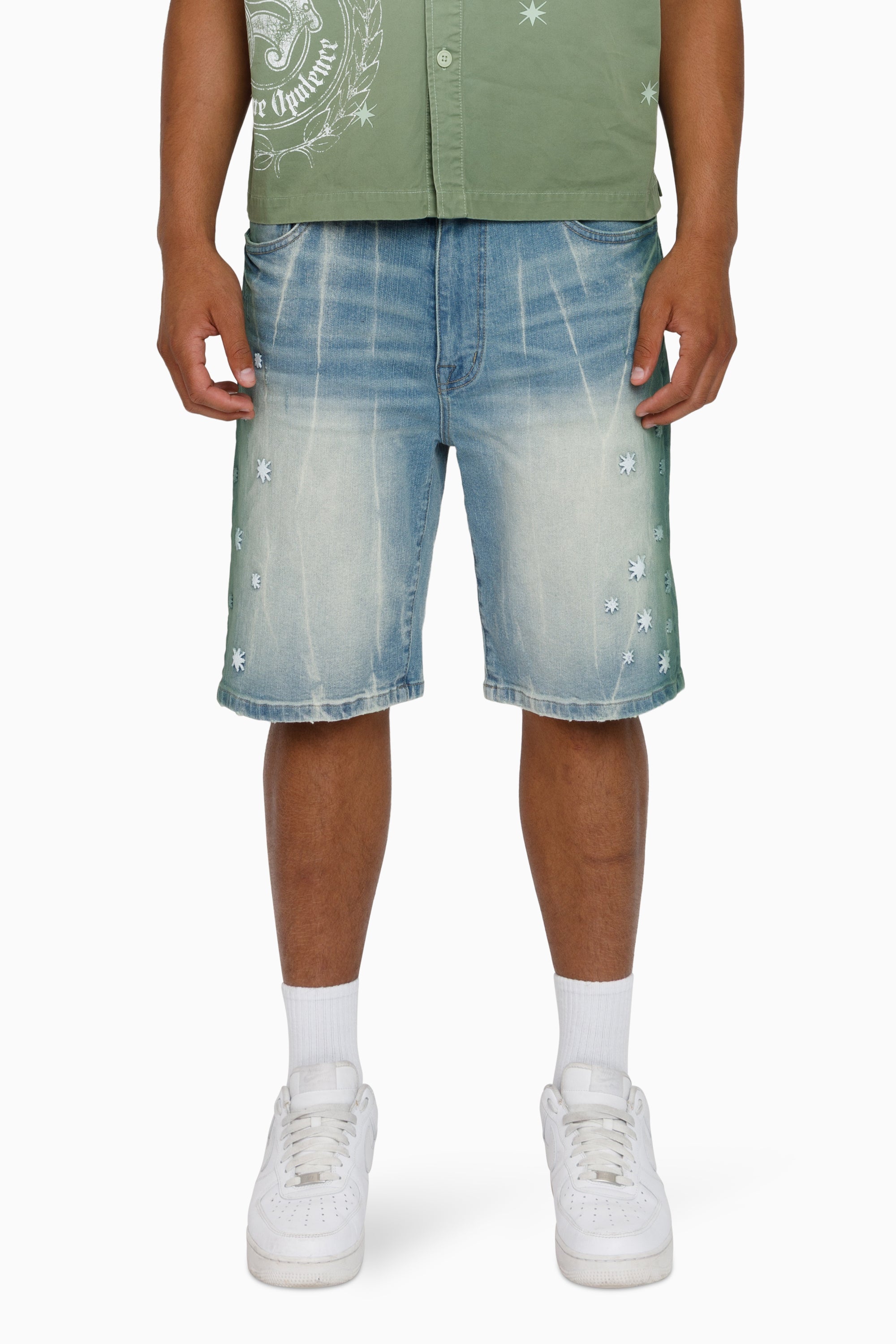 Overspray Shorts - Seymour Blue