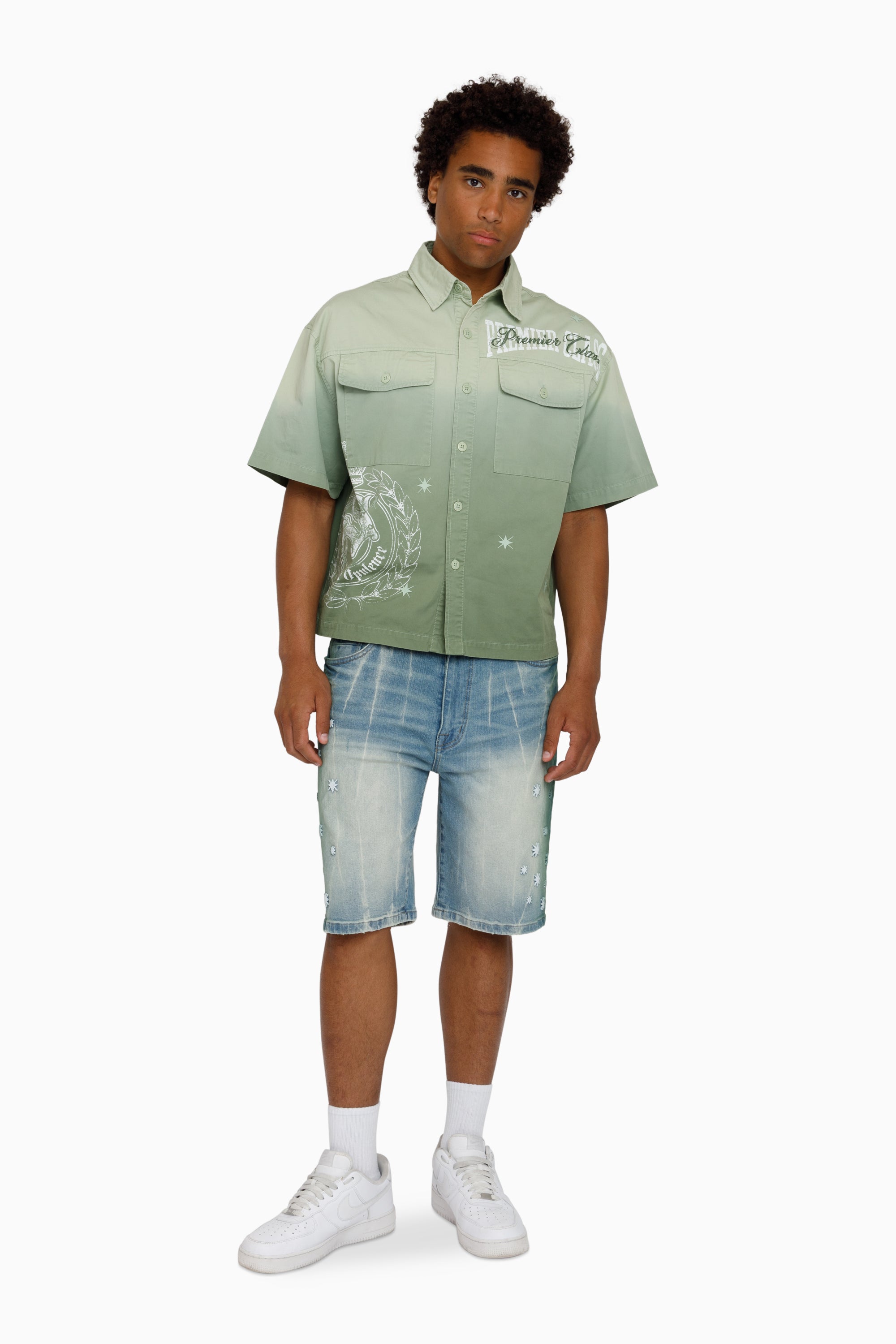 Overspray Shorts - Seymour Blue