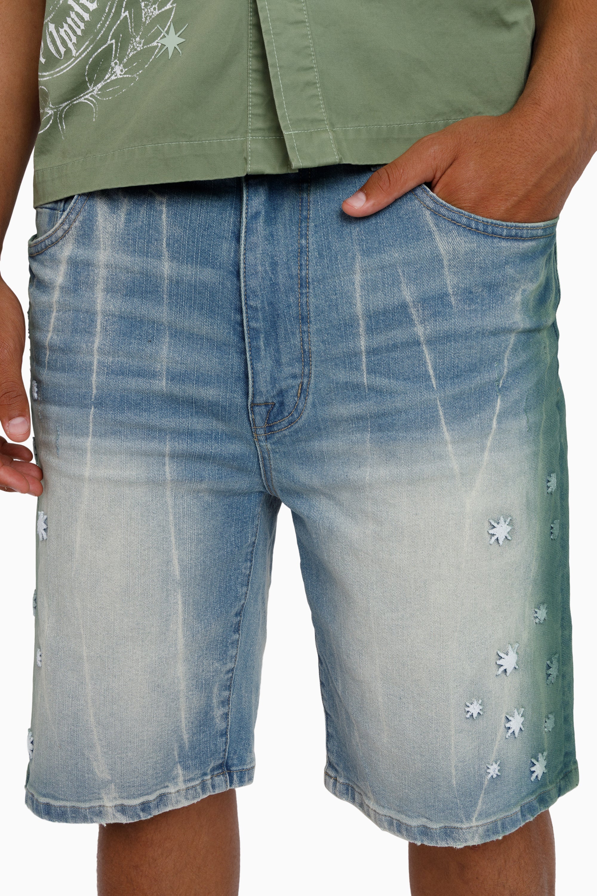 Overspray Shorts - Seymour Blue