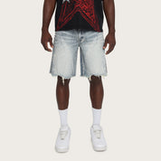 10" Comfort Chaos Abyss Jean Shorts - Canal Blue