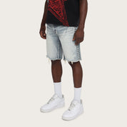 10" Comfort Chaos Abyss Jean Shorts - Canal Blue