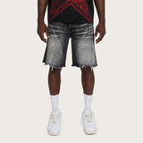 10" Comfort Chaos Abyss Jean Shorts - Spider Black