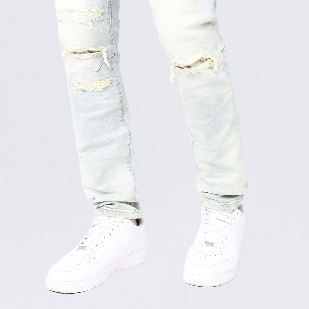 Slim Heavy Vintage Washed Jeans