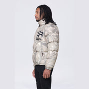 Smoke Rise Printed Puffer Jacket - Khaki Hunting Camo