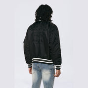 Smoke Rise Men's MA1 Bomber Jacket Black - Online Exclusive