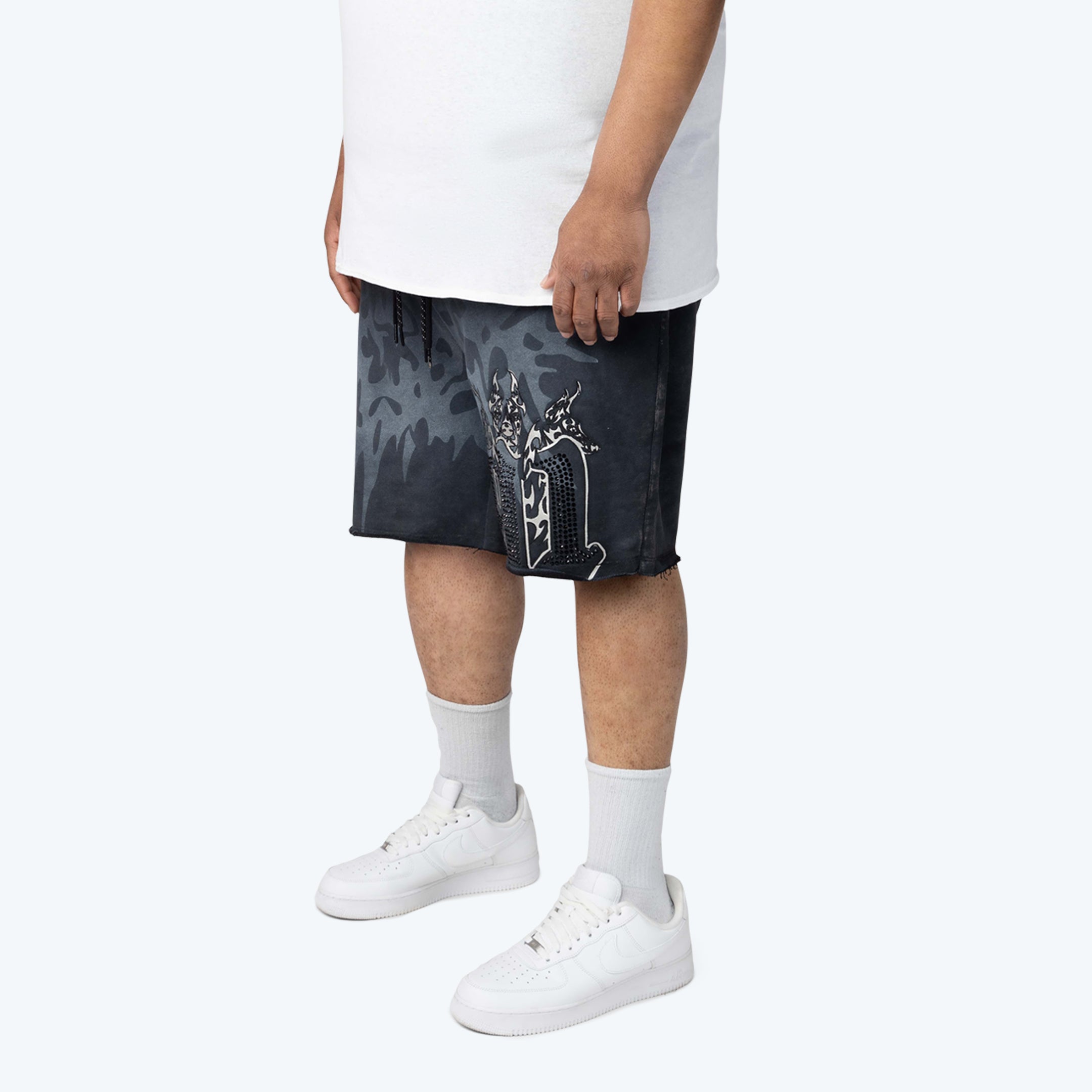Big and Tall - Dystopia Printed Shorts