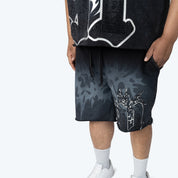 Big and Tall - Dystopia Printed Shorts