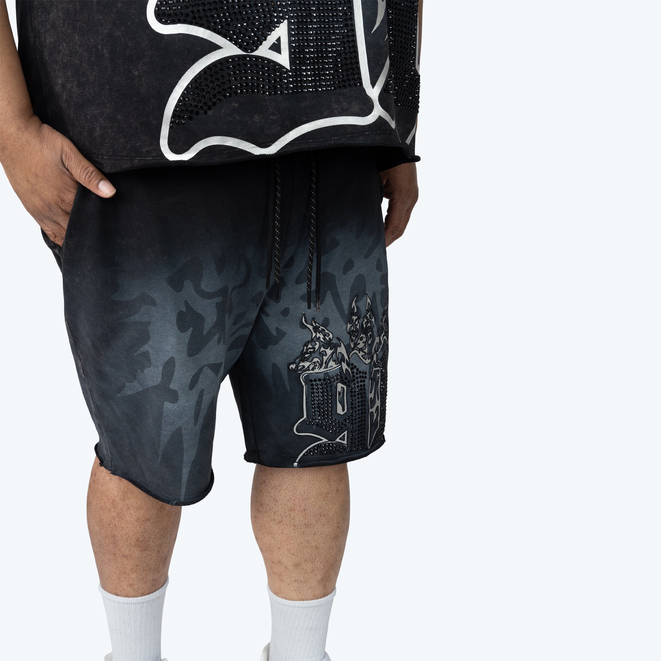 Big and Tall - Dystopia Printed Shorts