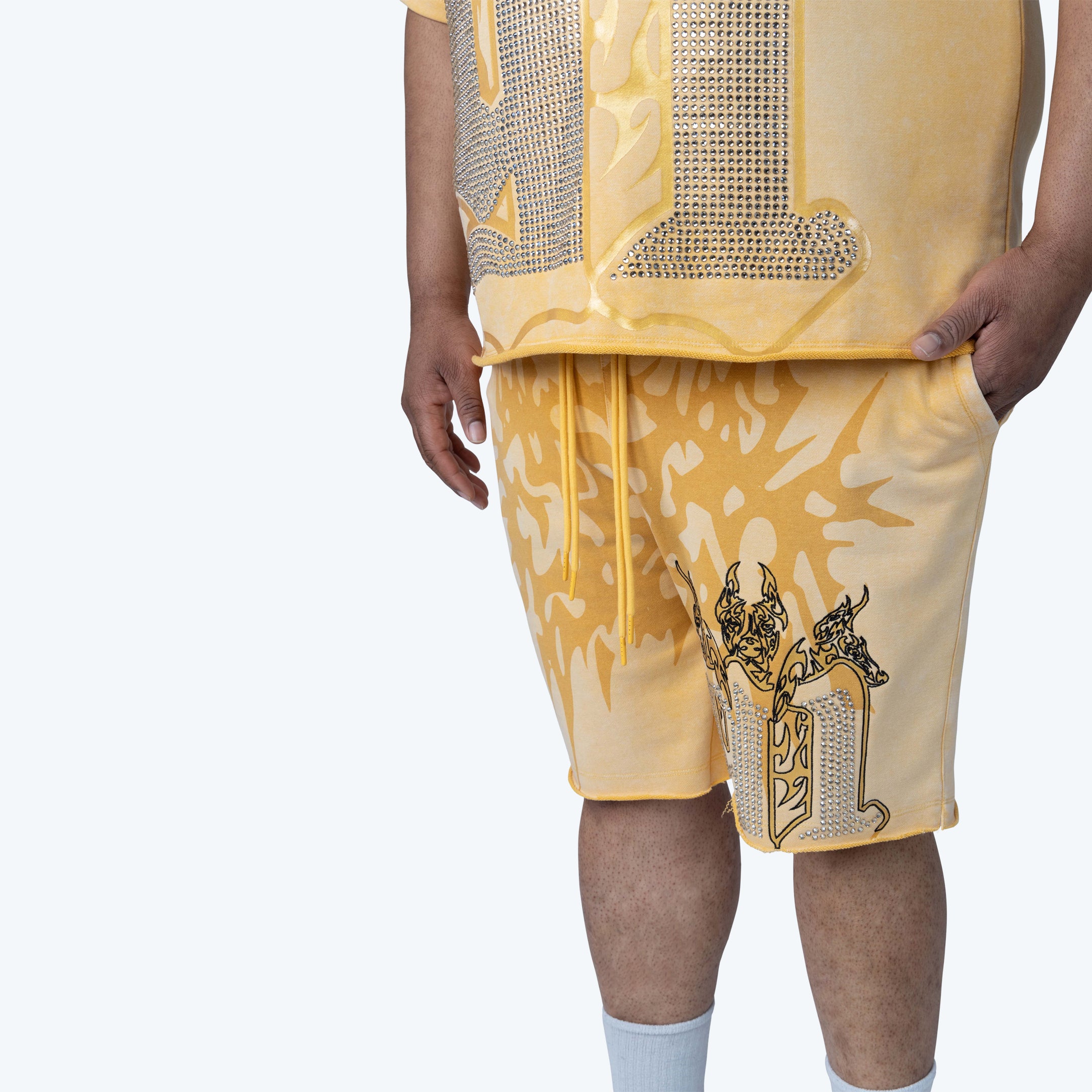 Big and Tall - Dystopia Printed Shorts