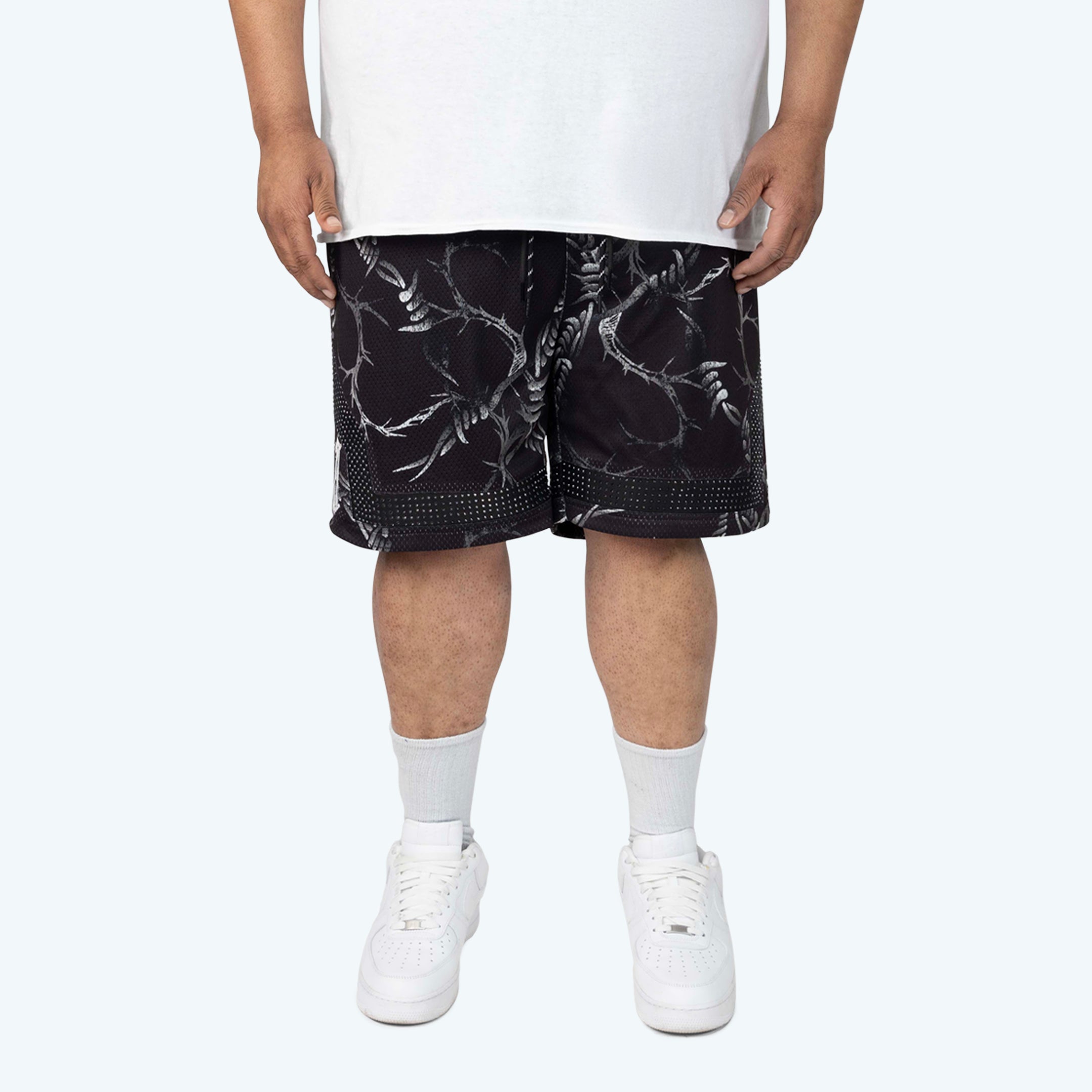 Big and Tall - Dystopia Printed Mesh Shorts