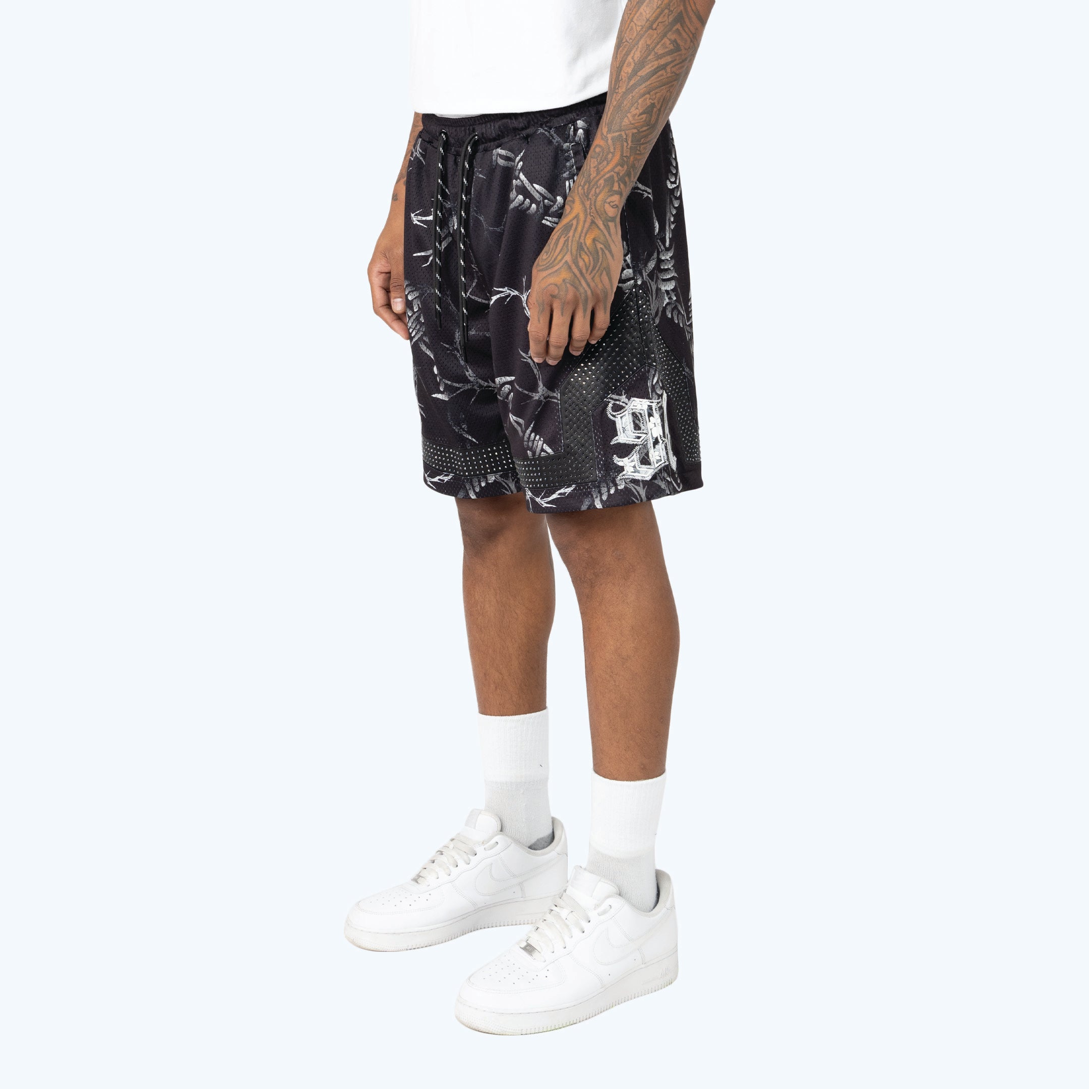 Lounge Dystopia Printed Mesh Shorts