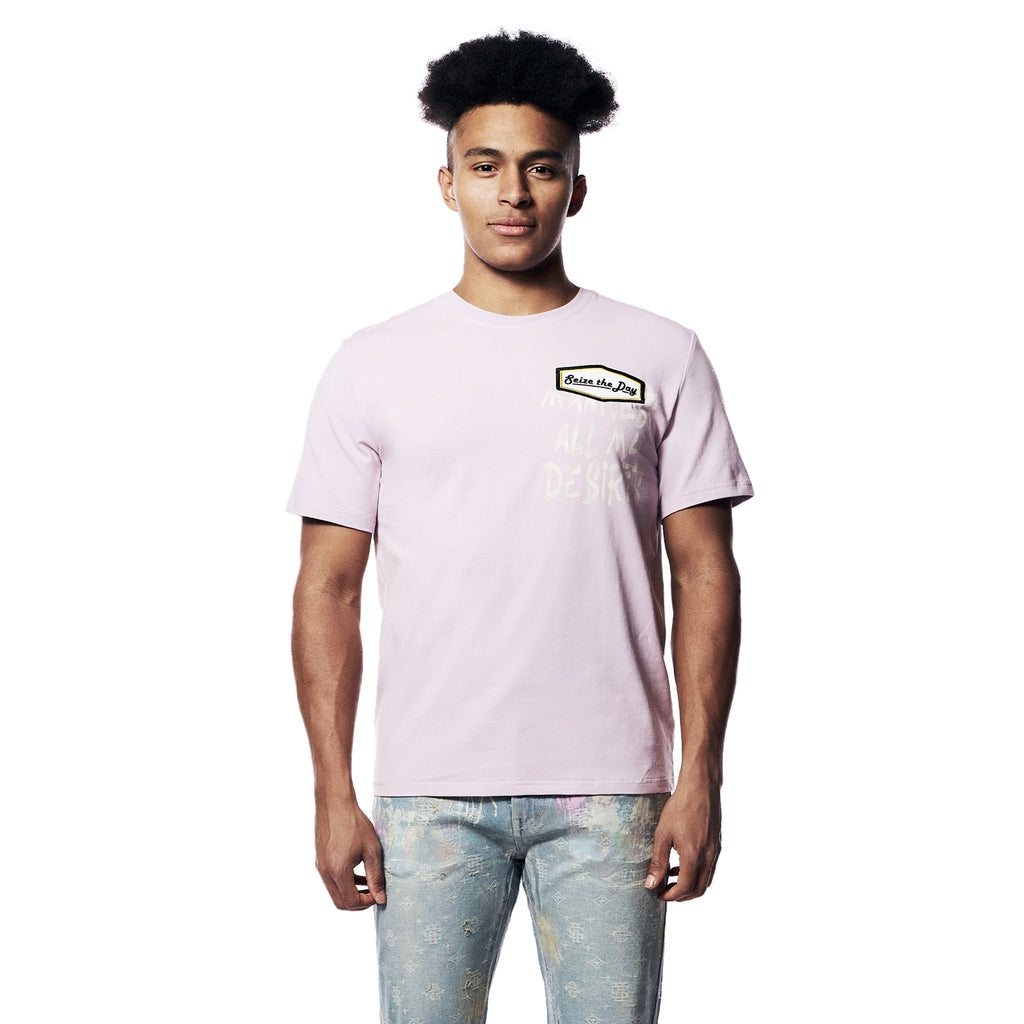 Smoke Rise Graphic Tee - Lilac