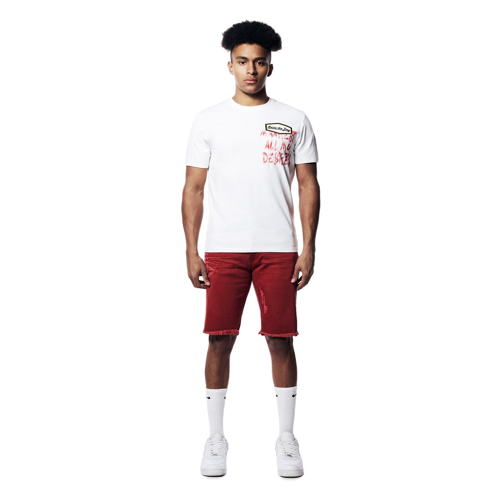 Smoke Rise Graphic Tee - White