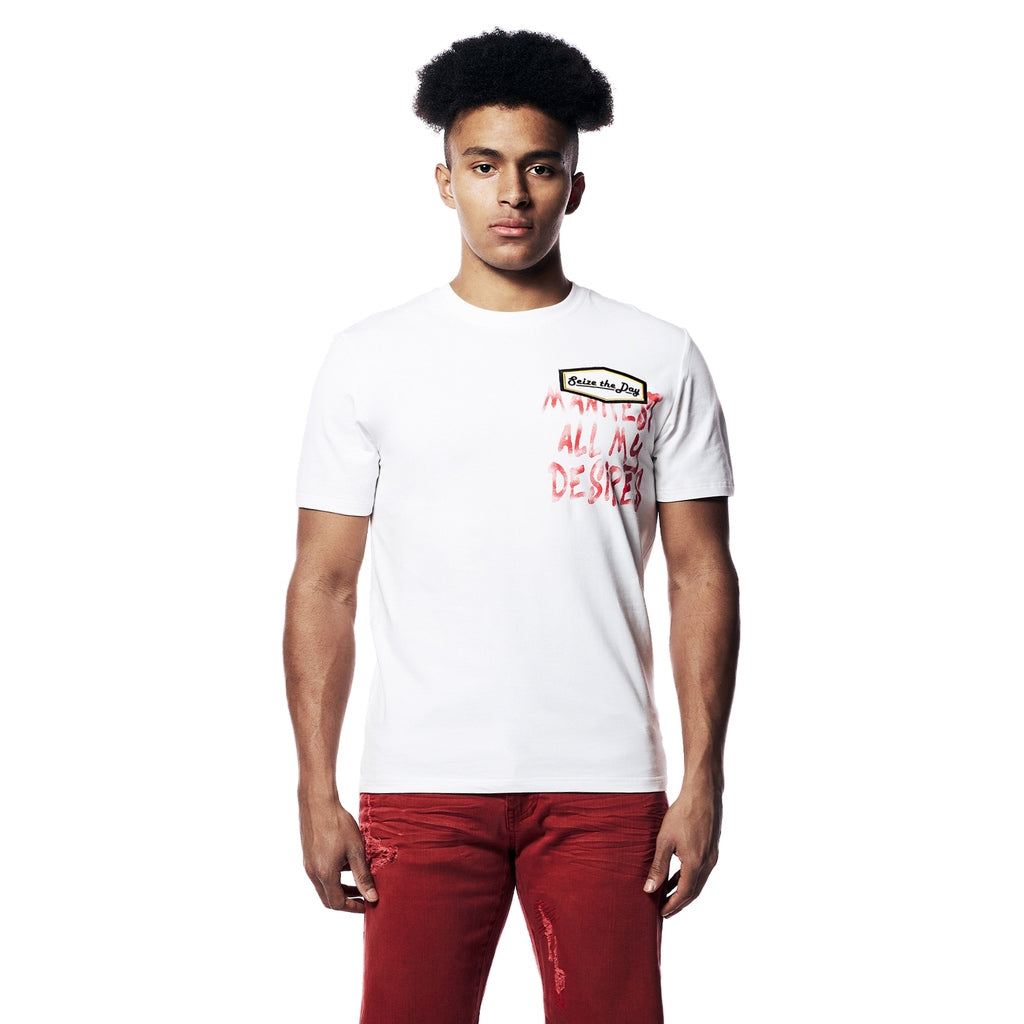 Smoke Rise Graphic Tee - White