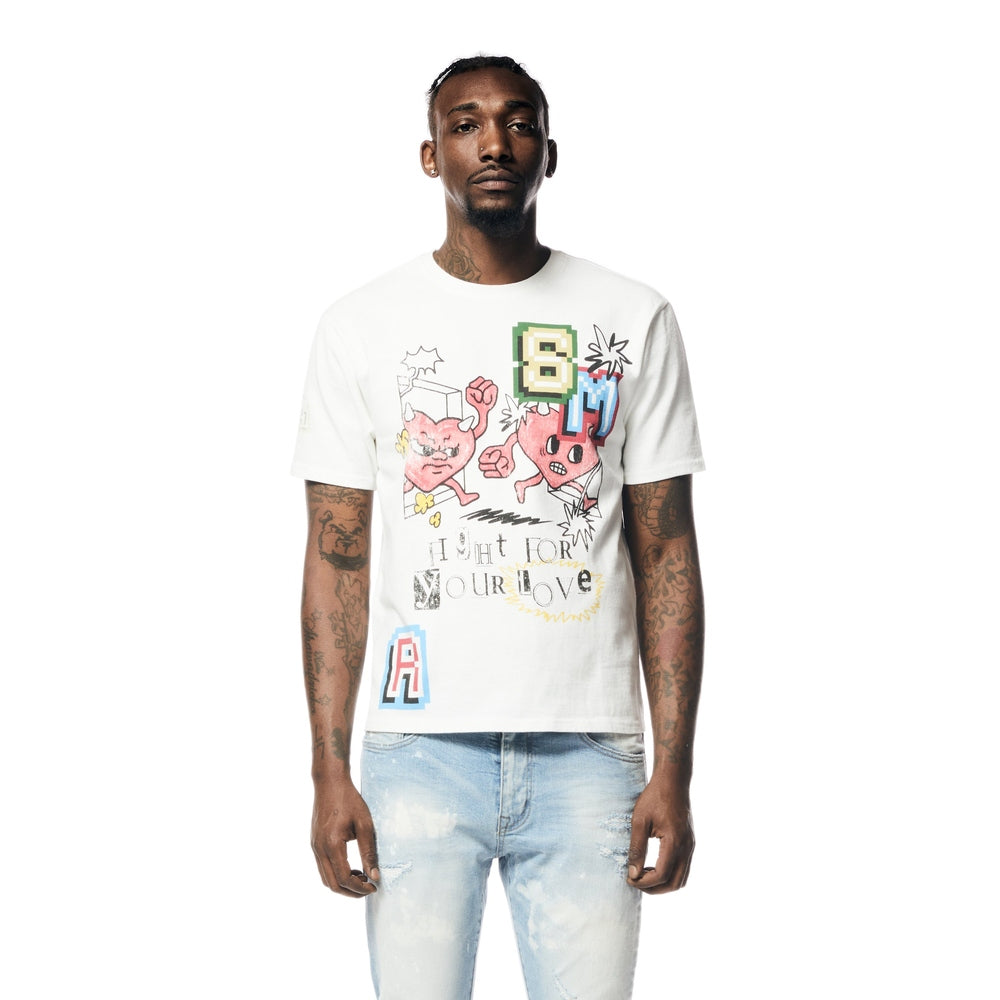 Smoke Rise Graphic Washed T-Shirt - White