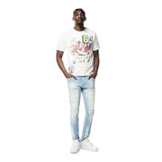 Smoke Rise Graphic Washed T-Shirt - White