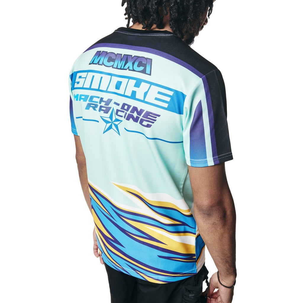 Smoke Rise Racing Sublimation SS T-Shirt - Blue