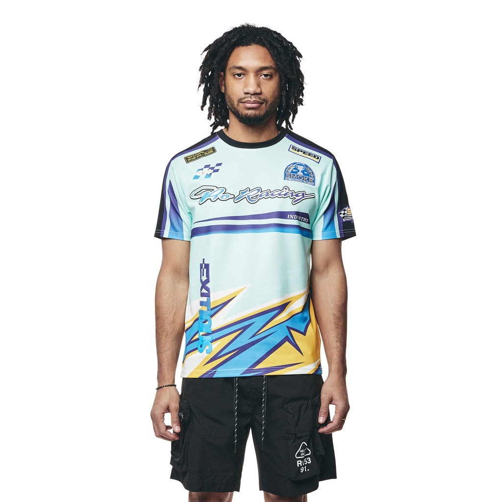 Smoke Rise Racing Sublimation SS T-Shirt - Blue