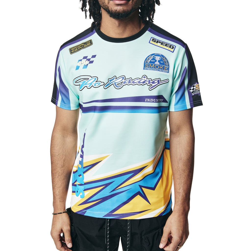 Smoke Rise Racing Sublimation SS T-Shirt - Blue