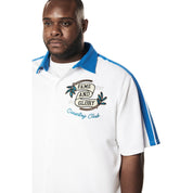 Smoke Rise Big and Tall Big and Tall - Country Club Waffle Shirt - Blue